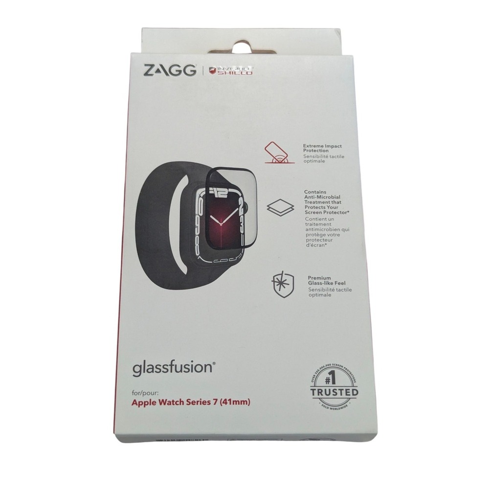 Z9N ZAGG GlassFusion Screen Protector 4 Apple Watch Series 7‎ (41mm) Clear
